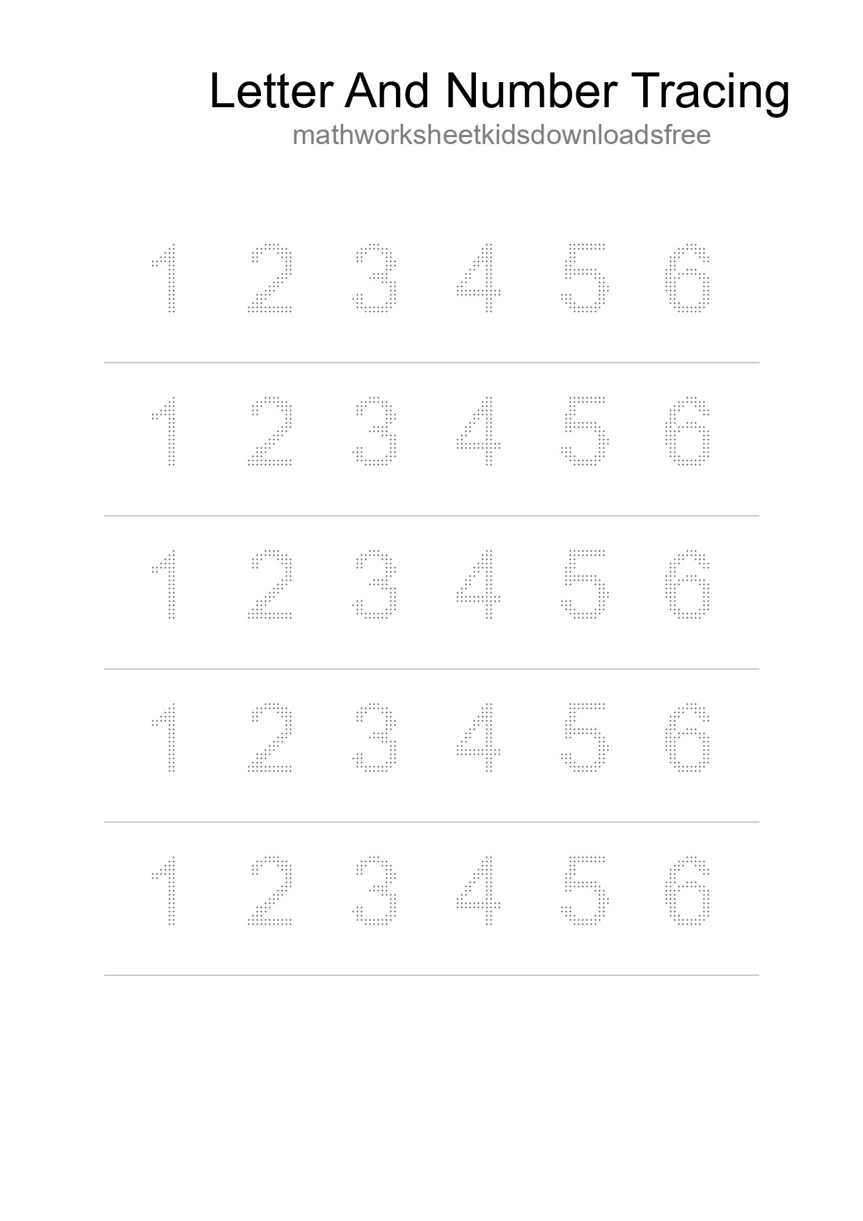 Printable Tracing Worksheet For Kids - Part 21