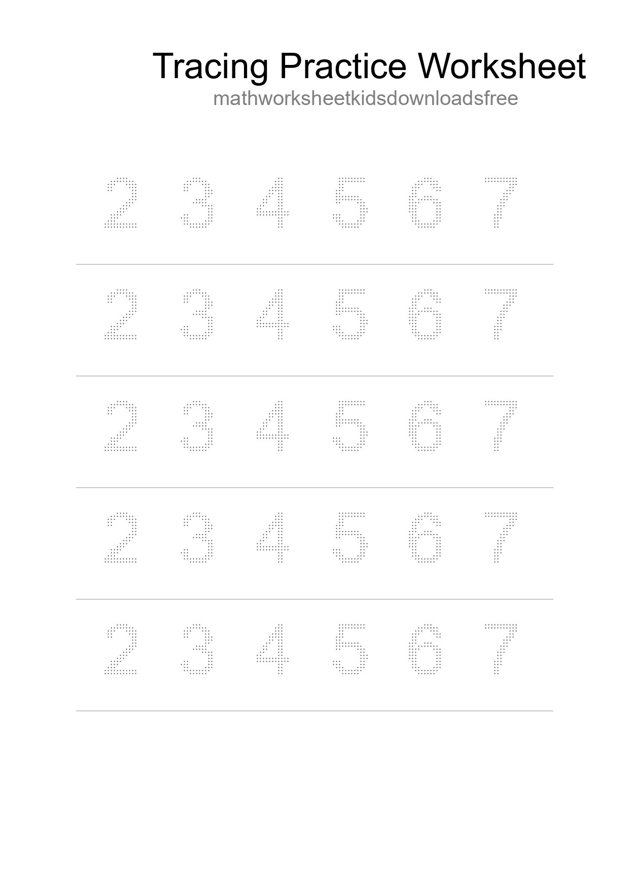 Printable Tracing Worksheet For Kids - Part 43