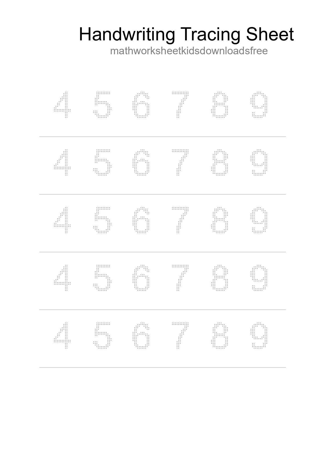 Printable Tracing Worksheet For Kids - Part 87